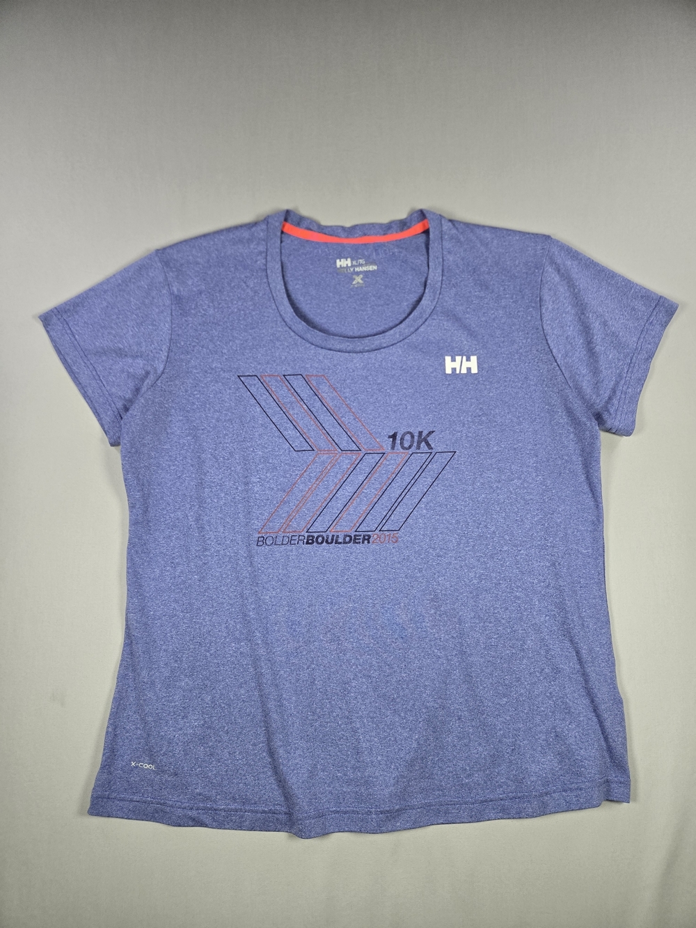 Helly Hansen X-Cool Bolder Boulder 2015 Tech Running Tee Purple XL